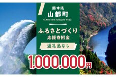 【応援寄附金】熊本県 山都町 ふるさとづくり 返礼品なし ふるさと納税 (1,000,000円分)[YZZ017] 
