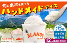 【全12回定期便】ハンドメイドアイスクリーム 食べ比べ 6個セット ( 6種 × 各1個 ) 詰め合わせ アイスクリーム ジェラート 熊本 山都町 アイス【BLANCO ICE CREAM】[YCM004] 
