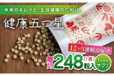 【全12回定期便】健康五つ星 サプリ サプリメント 美容 麹 米麹 酵素 神の草 日本山人参 ヒュウガトウキ【ひなたふぁーむ】[YBG013] 