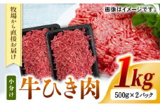 自家産牛肉 ひき肉 1kg 牛ひき肉 / 小分け 挽肉 牛ひき肉 ミンチ ジャージー牛 熊本 山都町【山の未来舎】[YBV013]