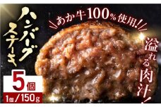 あか牛100％ ハンバーグ ステーキ 150g×5パック 計750g 熊本県産 牛肉 はんばーぐ 赤牛 ジューシーハンバーグ 冷凍 国産ハンバーグ 牛肉 熊本【株式会社 利他フーズ】[YBX026] 