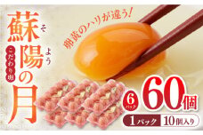 蘇陽の月 60個入り ( 10個入り × 6パック ) 熊本県産 山都町 たまご 卵 玉子 タマゴ オムレツ 朝食 料理 人気 たまご 卵焼き 鶏卵 たまご料理【蘇陽農場】[YBE021]