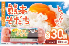 熊本そだち 30個入り ( 10個入り × 3パック ) 熊本県産 山都町 たまご 卵 玉子 タマゴ オムレツ 朝食 料理 人気 たまご 卵焼き 鶏卵 たまご料理【蘇陽農場】[YBE029]