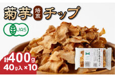 【期間限定】菊芋 焙煎 チップ 計400g (40g×10個) 野菜 芋 おやつ おつまみ ふりかけ 小分け 熊本 山都町 フードロス【グリーンファーム矢部】[YDC007]