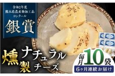 【全6回定期便】燻製 ナチュラルチーズ 100g (2個入り)×10袋 山都町 熊本 ナチュラル サンモッツァ くんせい つまみ スモーク 定期 【山の未来舎】 [YBV029]