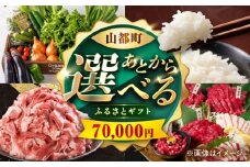 【あとから選べる】山都町ふるさとギフト 7万円分 米 牛肉 有機野菜 あか牛 馬刺し 定期便 山都 [YZX003]
