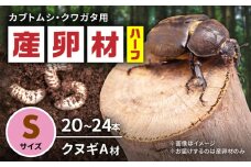 オリジナル産卵材 Ｓサイズ ハーフ カブトムシ クワガタ クヌギA材 【ふるさと昆虫】 [YDV020]