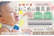 【全6回定期便】おこめの離乳食 10袋セット【株式会社キゴコロ】 [YDZ009]