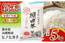 【先行予約】【11月より順次発送】令和7年度産 新米 棚田米 ヒノヒカリ 白米 5kg【栗崎米穀】 [YEA001]