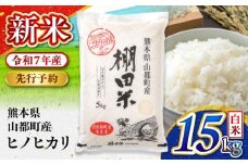 【先行予約】【11月より順次発送】令和7年度産 新米 棚田米 ヒノヒカリ 白米 15kg【栗崎米穀】 [YEA003]