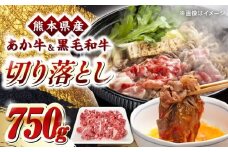 熊本県産 くまもと黒毛和牛 あか牛 ミックス 切り落とし 750g 牛肉【熊本県畜産農業協同組合】 [YAD035]