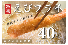 B175-17 国内製造冷凍えびフライ４０尾