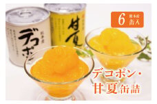 B184-09 デコポン・甘夏缶詰セット（6缶入）