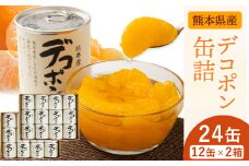 デコポン缶詰24缶入り (12缶×2箱)《60日以内に出荷予定(土日祝除く)》熊本県 葦北郡 津奈木町 あしきた農業協同組合 JAあしきた 柑橘 デコポン フルーツ 果物 缶詰 送料無料