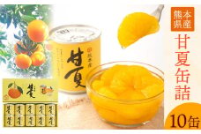 甘夏缶詰10缶入り《60日以内に出荷予定(土日祝除く)》熊本県 葦北郡 津奈木町 あしきた農業協同組合 JAあしきた 柑橘 甘夏 あまなつ フルーツ 果物 缶詰 送料無料
