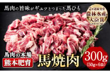 馬ひも焼肉用300g（50gx6袋） 肉 馬ひも 馬肉 熊本県津奈木町《90日以内に出荷予定(土日祝除く)》