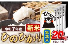 新米 令和7年産  無洗米 ひのひかり 20kg 《9月下旬-11月上旬頃出荷》令和7年産 熊本県産 ふるさと納税 精米 ひの 米 こめ ふるさとのうぜい ヒノヒカリ コメ お米 おこめ
