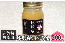 はちみつ 無添加 非加熱 希少 球磨産  地蜂蜜 500g×1本 加工食品 