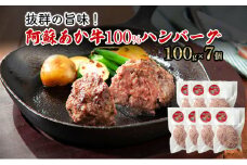 ハンバーグ 阿蘇 あか牛 100% 100g×7個 肉 牛肉 お肉 にく 配送不可：離島