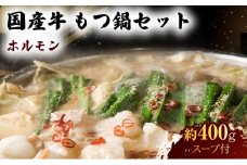 国産 牛 もつ鍋 セット 約400g モツ鍋 鍋セット 肉 お肉 牛肉 ※配送不可：離島
