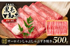 牛肉 厳選部位 A4～A5 くまもと 黒毛和牛 サーロイン しゃぶしゃぶ すき焼き 500g 肉 お肉 ※配送不可：離島