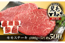 牛肉 A4～A5 くまもと 黒毛和牛 モモ ステーキ 約500g (100g×5p) 肉 お肉 ※配送不可：離島