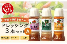 野菜で野菜を食べる ドレッシング 3本 セットA 【 ブロッコリー1本・焼き玉葱1本・ニンジン1本 】 3種 300ml×3本 024-0571