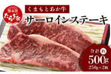 【通常発送】 くまもと あか牛 サーロイン ステーキ 約500g ＜約250g×2枚＞ 冷凍 和牛 国産牛 肉 牛肉 あか牛 赤身 熊本県産 073-0405