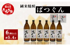 純米焼酎 ばつぐん 計5.4L（900ml×6本セット） 25度 焼酎 【 球磨焼酎 焼酎 お酒 米 天然水 減圧蒸留 伝統 】 005-0542