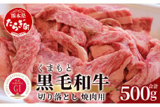 【G1認証】くまもと黒毛和牛 切り落とし 500g【 ブランド 牛肉 贅沢 切り落とし 熊本県産 熊本 肉 高級 黒毛和牛 和牛 熊本 多良木 】100-0010