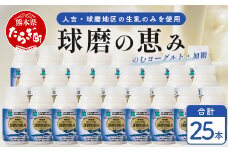 球磨の恵み のむヨーグルト【 加糖 (国産きび砂糖使用) 】150g×25本 新鮮 生乳96%使用 ドリンク ヨーグルト ヨーグルト すっきり 甘い 乳酸菌 カゼイ菌 熊本県 球磨 074-0455