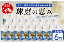 【 定期便H 6回 】球磨の恵 のむ ヨーグルト (加糖) 150g×25本× 6回配送  新鮮 しぼりたて 生乳 使用 ドリンク ヨーグルト 乳製品 乳酸菌 朝 腸活 074-0458