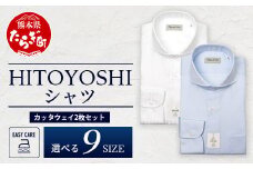 EASY CARE カッタウェイ 2枚セット HITOYOSHIシャツ【サイズ：43(LL)-86】110-0710-43-86