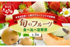 【フルーツ 定期便 3回】2025年発送 多良木町産 いちご・メロン・梨  各2種 食べ比べ 3回配送 数量限定 東光寺梨 西山果樹園 木村メロン園 坂下農園 イチゴフルーツ 果物 名産 熊本 多良木町 旬 092-0501