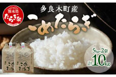 【 令和7年産 新米 】【先行予約】 受賞米 こめたらぎ にこまる 精米 10kg (5kg×2袋) 米 お米 10月中旬～発送 グランプリ受賞 白米 精米 ご飯 こめらたぎ にこまる 名産地 多良木町産 ふっくら 044-0507-a
