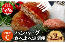 【定期便2回】 人気 ハンバーグ 食べ比べ 定期便 C レンチン ハンバーグ 4種のソース ／ くまもと黒毛和牛 生ハンバーグ  バラエティ 定期便 豆腐 牛肉 肉 熊本県産 092-0026
