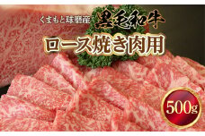くまもと球磨産　黒毛和牛(ロース焼き肉用　500g)