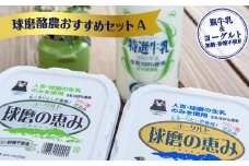 【父の日用】ヨーグル党総選挙　ム党の部　第2位受賞！球磨酪農おすすめセットA(瓶牛乳&ヨーグルト加糖・砂糖不使用)