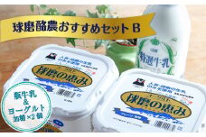 【順次発送】球磨酪農おすすめセットＢ(瓶牛乳&ヨーグルト加糖×2個)