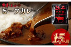 熊本県産 あか牛使用 くまもとあか牛 ビーフカレー 15人前 計2400g (160g×15袋) あか牛 牛肉 カレー レトルト 15食 2.4kg
