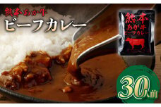 熊本県産 あか牛使用 くまもとあか牛 ビーフカレー 30人前 計4800g (160g×30袋) あか牛 牛肉 カレー レトルト 30食 4.8kg