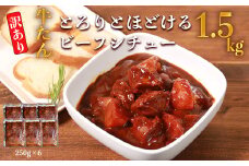 【訳あり】具だくさん やわらか牛タンシチュー 約250g×6パック 計 約1.5kg