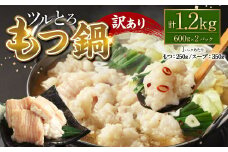 【訳あり】ツルとろもつ鍋 600g×2パック 計約1.2kg もつ鍋 鍋 もつ 牛大腸 牛もつ ホルモン ブリブリ スープ 鮮度 新鮮 冷凍