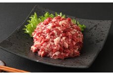 鮮馬刺し 霜降り (カルビ) ユッケ 7個セット 280g 馬肉 馬刺し お肉 惣菜 タレ付