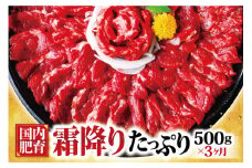 【3ヶ月定期便】熊本馬刺し 霜降り たっぷり約500g(約50g×10パック)専用醤油付き