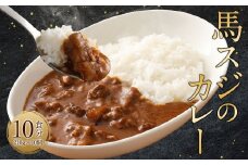 馬スジのカレー 10食セット 2.1kg 210g×10 馬肉 馬スジ カレー レトルト お肉 惣菜 タレ付