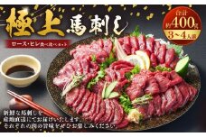 【フジチク ふじ馬刺し】極上馬刺し ロース・ヒレ食べ比べセット（3〜4人前／各200g）合計400g 2種 食べ比べ 馬刺し 赤身 ロース ヒレ 馬肉 熊本県
