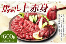 【フジチク ふじ馬刺し】馬刺し 上赤身 600g （約100g×6個） 赤身 馬刺し 馬肉 タレ付き 馬刺 馬 肉 お肉 おつまみ 冷凍