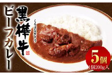 黒樺牛ビーフカレー （200g×5パック） 計1000g レトルト 牛肉 カレー