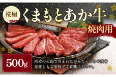 くまもと あか牛 （GI） 焼肉用 500g 牛肉 肉 お肉 焼肉 焼き肉 BBQ 国産 和牛 褐毛和種 冷凍 熊本県 湯前町